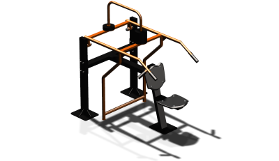 Силовой уличный тренажер  "Жим вверх сидя"  УТ403 в Южно-Сахалинске